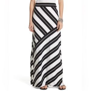 White House black market set kimono blouse and maxi skirt